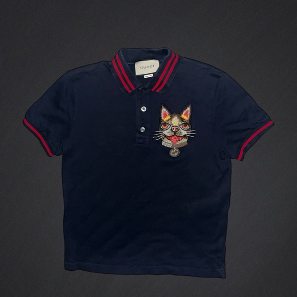 Gucci Other - Gucci Dog Patch Polo Shirt